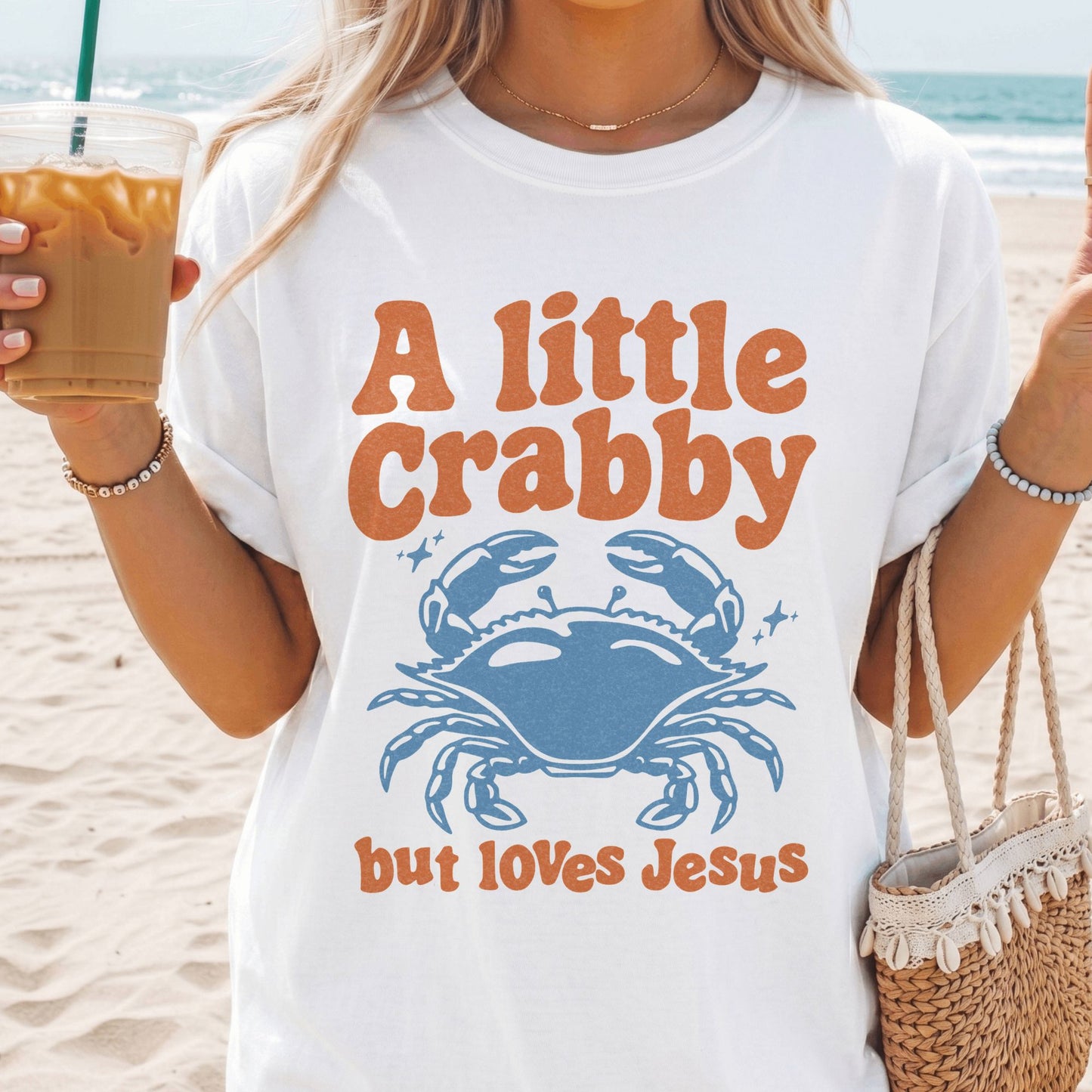 A Little Crabby But Loves Jesus T-Shirt