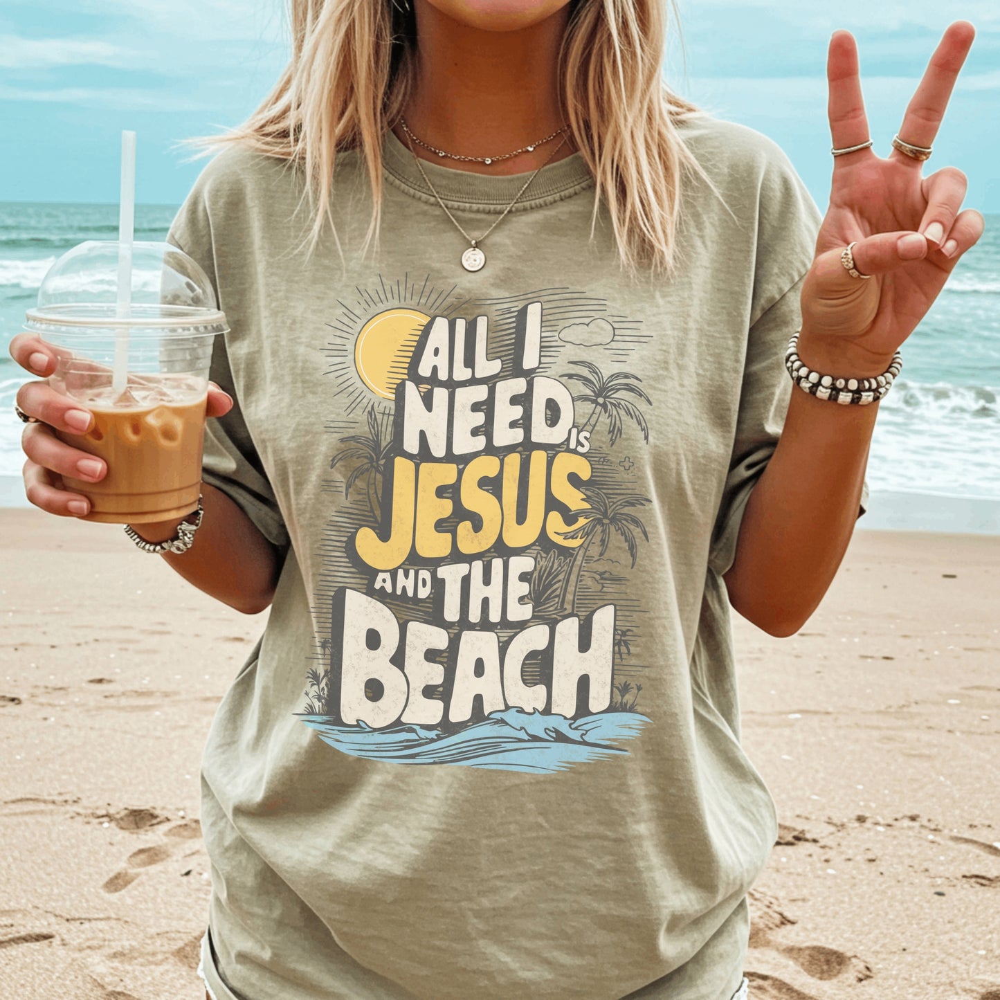 Jesus and the Beach T-Shirt