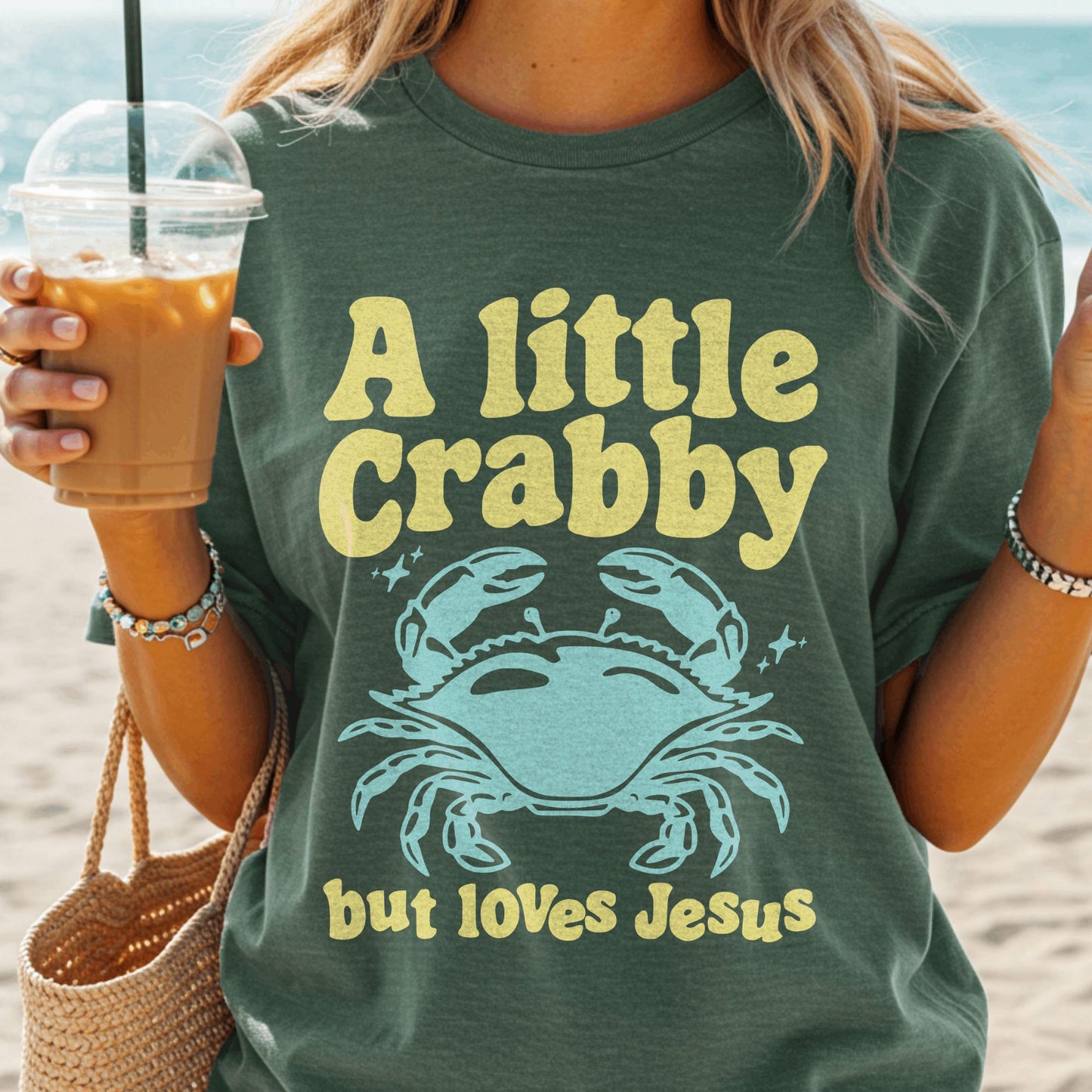 A Little Crabby But Loves Jesus T-Shirt