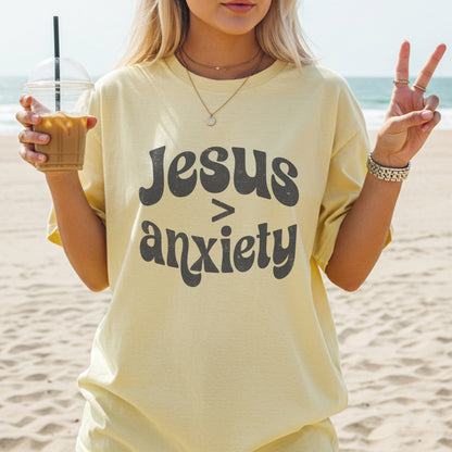 Jesus is Greater Than Anxiety T-shirt