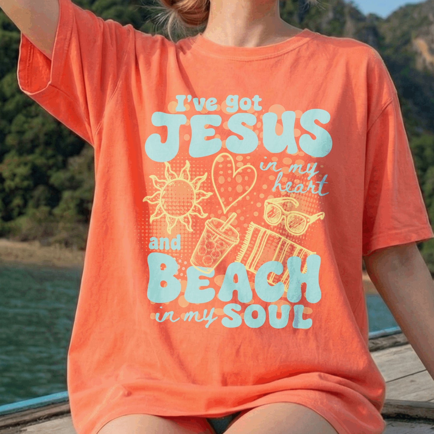 I've Got Jesus in my Heart and Beach in my Soul T-Shirt
