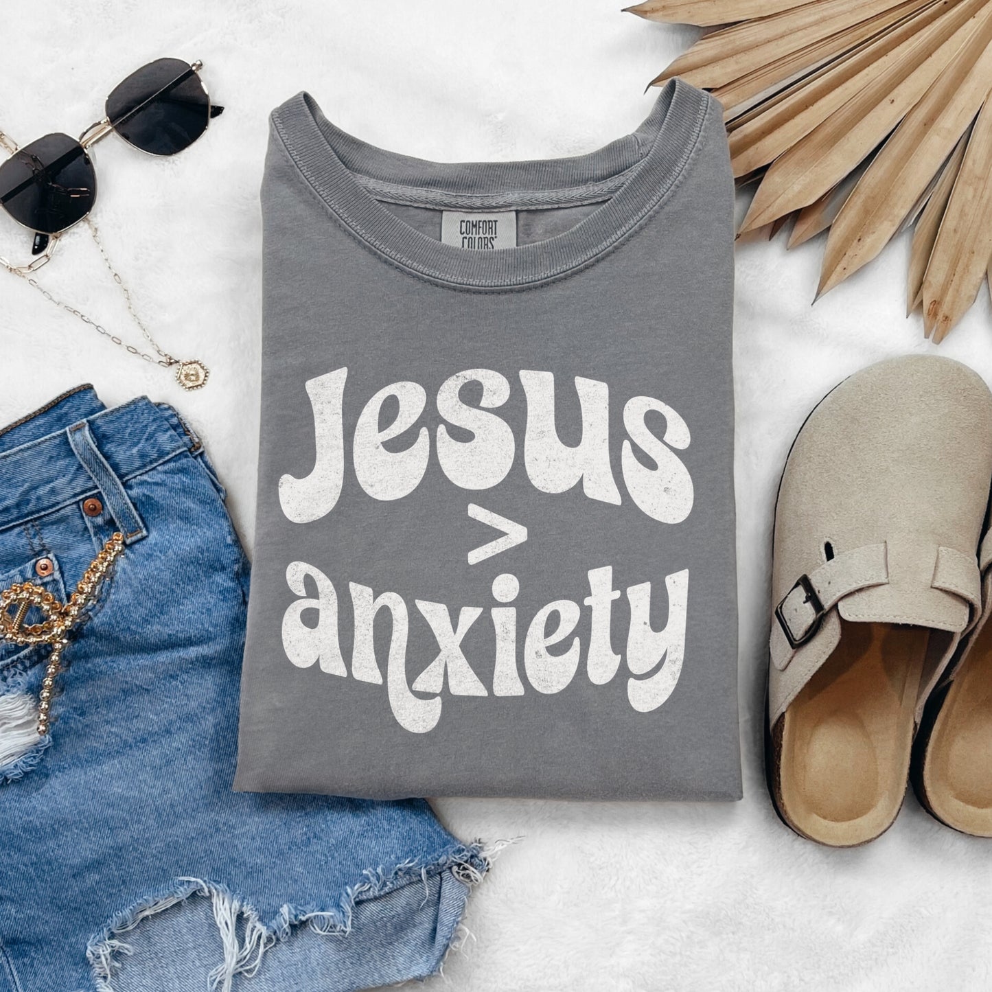Jesus is Greater Than Anxiety T-shirt