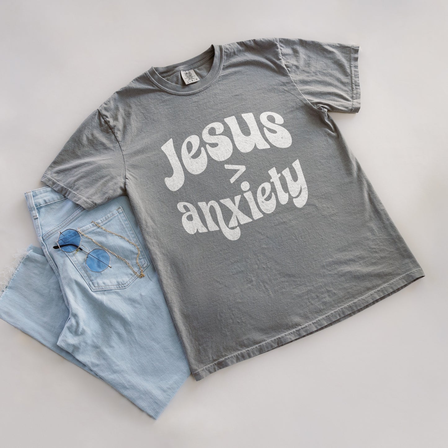 Jesus is Greater Than Anxiety T-shirt