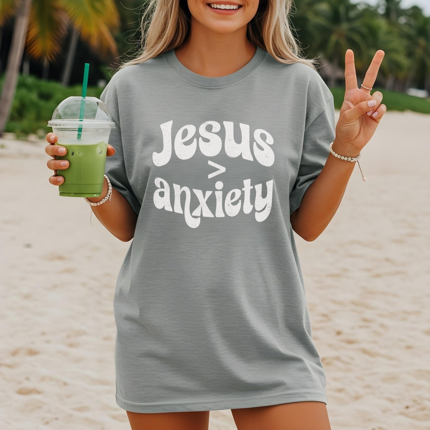 Jesus is Greater Than Anxiety T-shirt