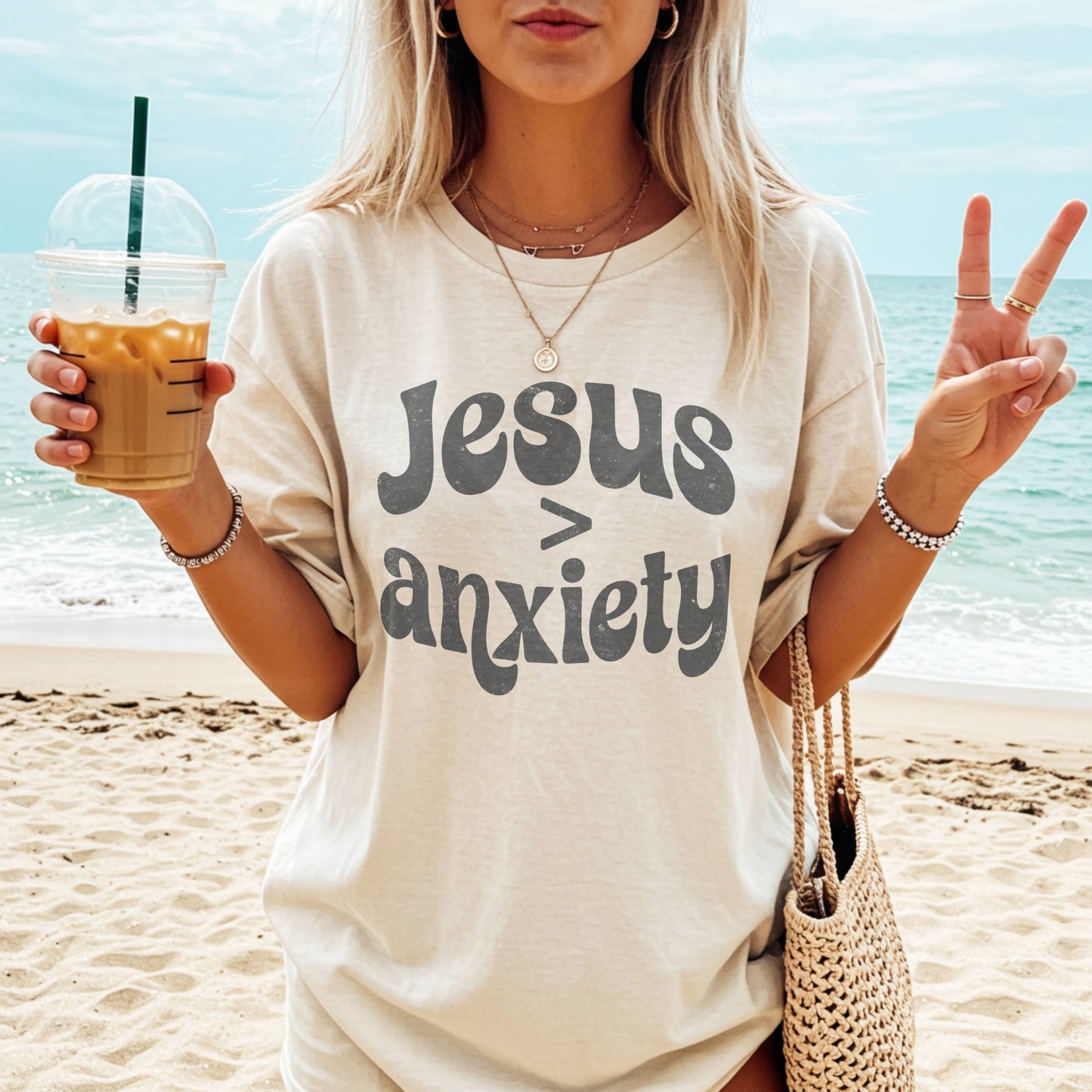 Jesus is Greater Than Anxiety T-shirt