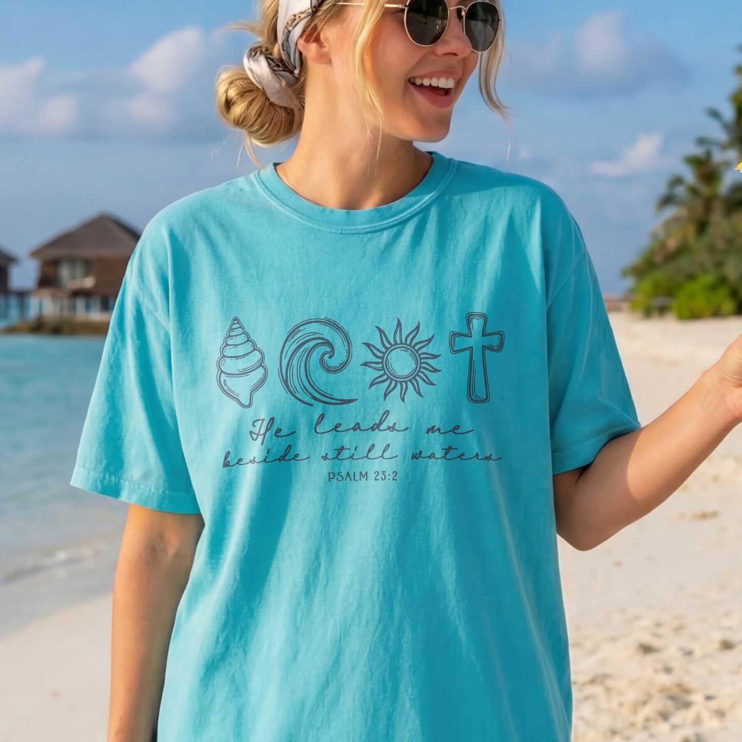 He Leads Me Beside Still Waters T-Shirt