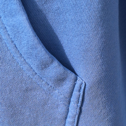 He Leads Me Beside Still Waters Light Blue Embroidered Hoodie