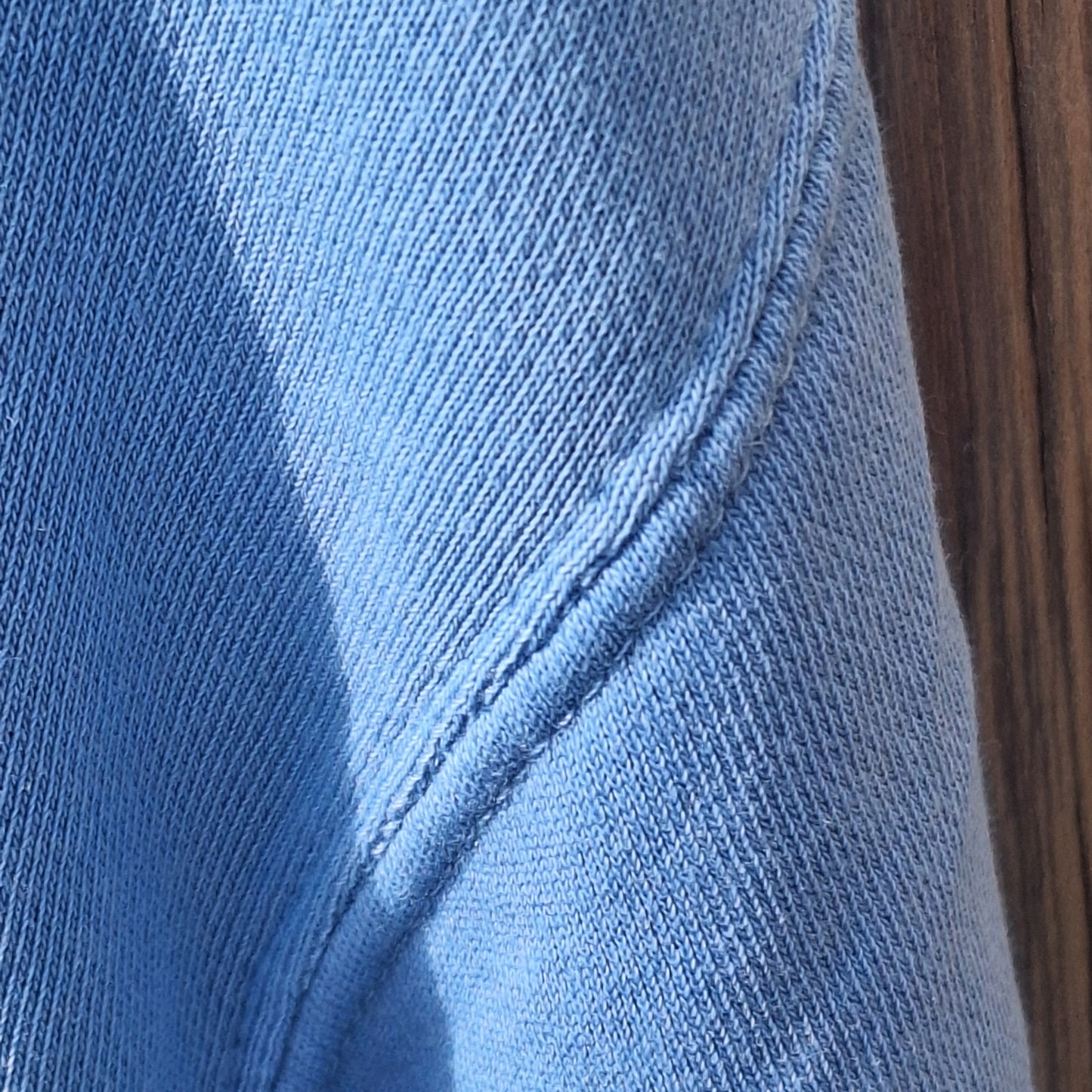 He Leads Me Beside Still Waters Light Blue Embroidered Hoodie