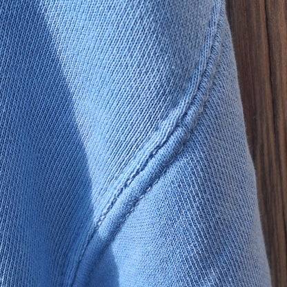 He Leads Me Beside Still Waters Light Blue Embroidered Hoodie