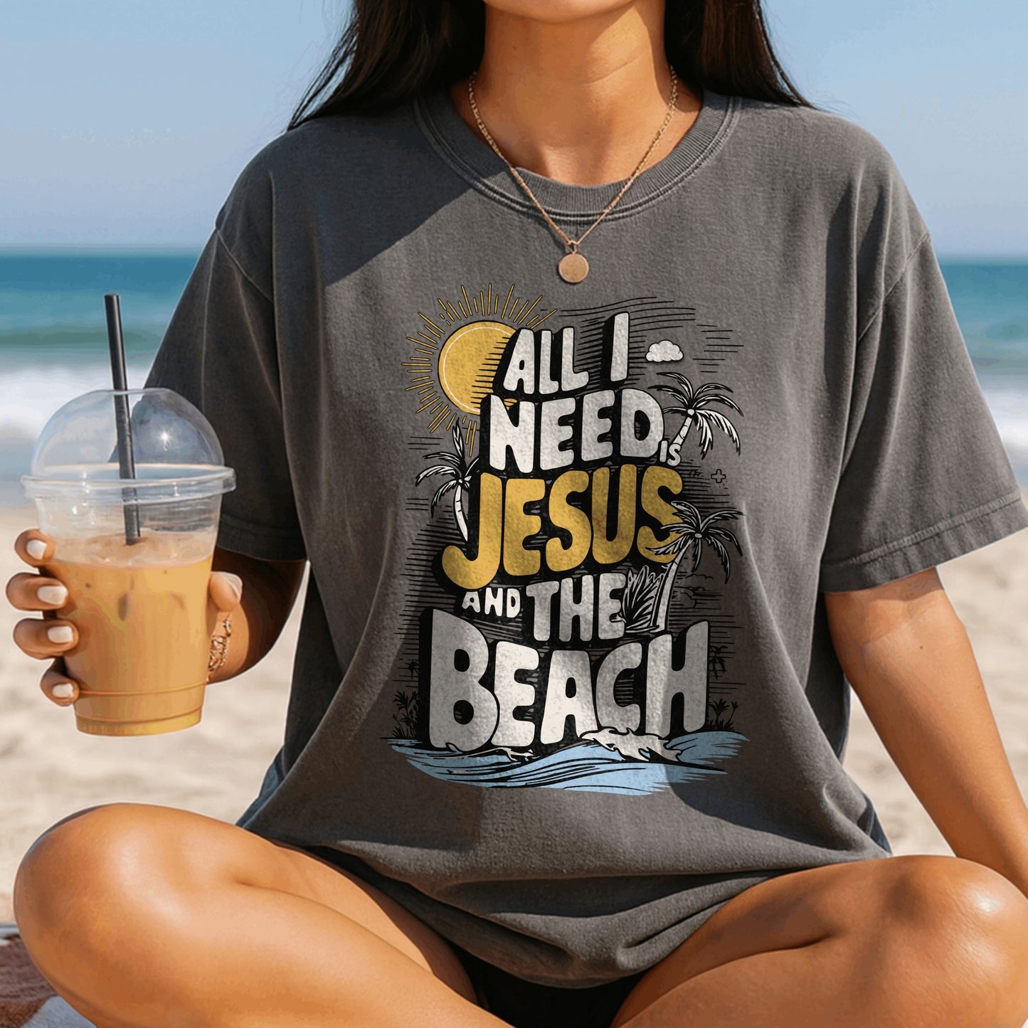 Jesus and the Beach T-Shirt