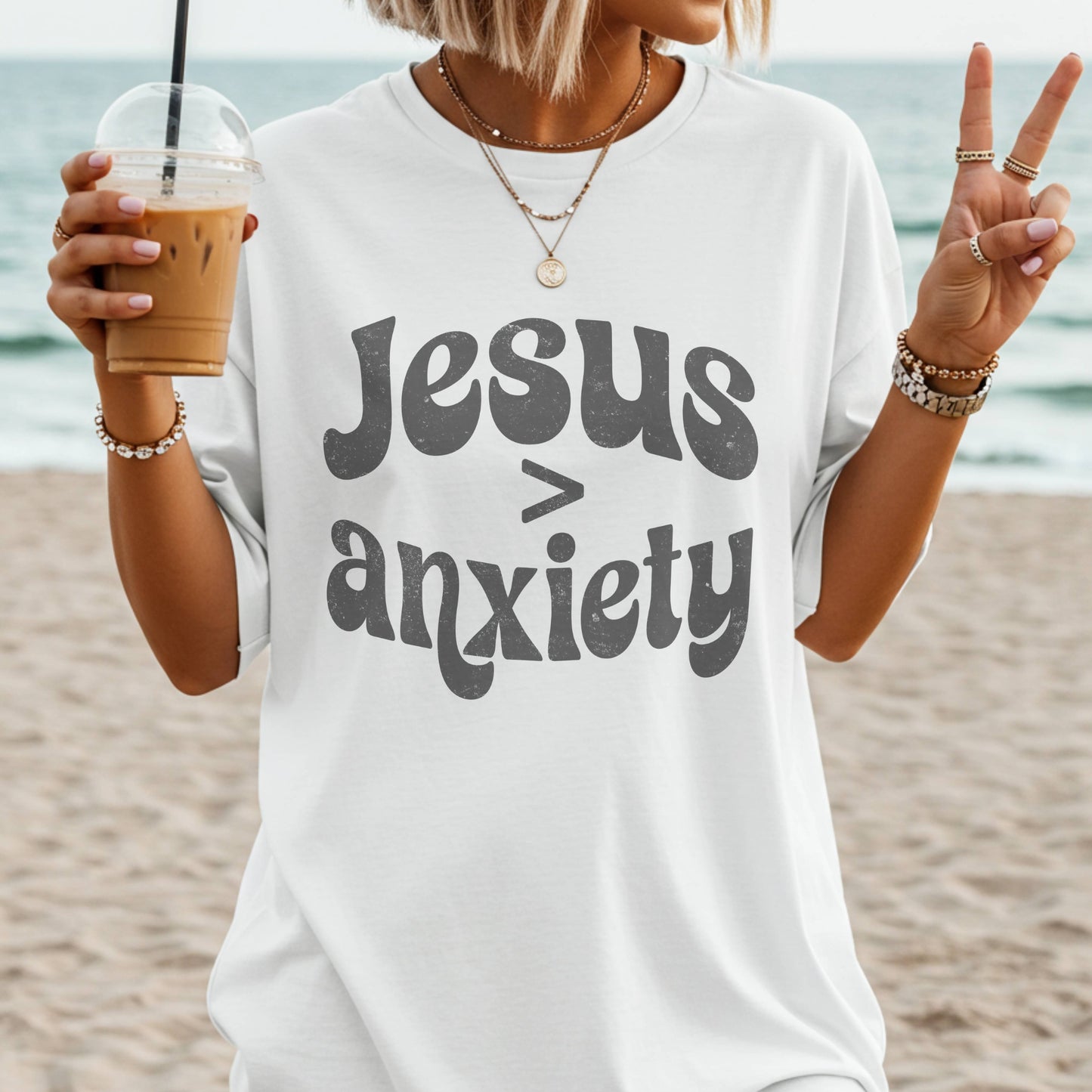 Jesus is Greater Than Anxiety T-shirt