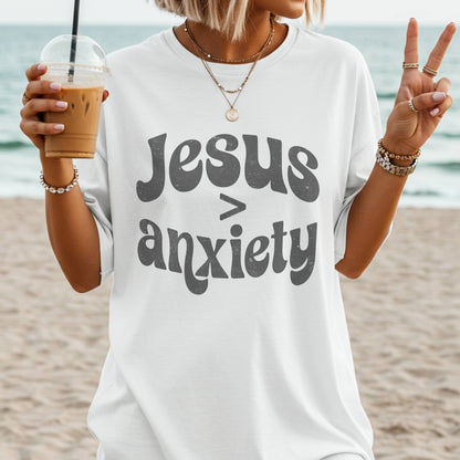 Jesus is Greater Than Anxiety T-shirt