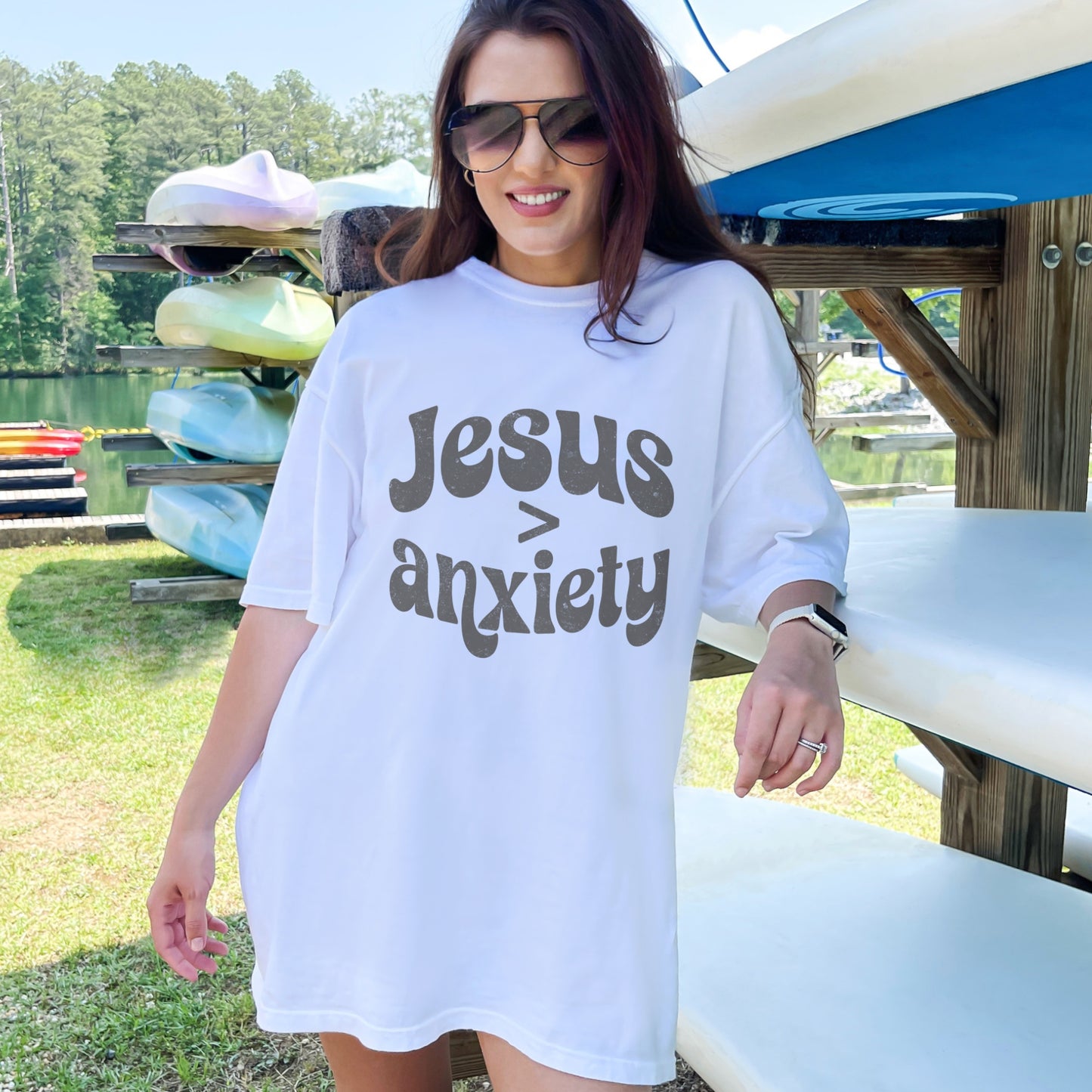 Jesus is Greater Than Anxiety T-shirt